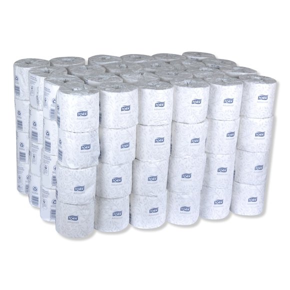 Tork Universal Toilet Paper, Septic Safe, 2-Ply, White, 500 Sheets/Roll, 96 Roll - Picture 8 of 8